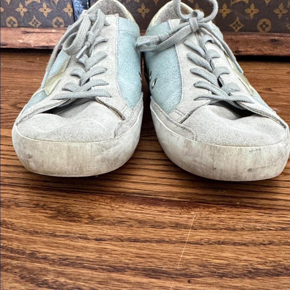 Golden Goose Light Blue and Beige Sneakers size 41 - Picture 8 of 11
